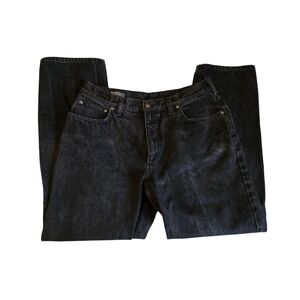 Lands’ End Black Jeans Size 34 Straight Leg Classic Fit